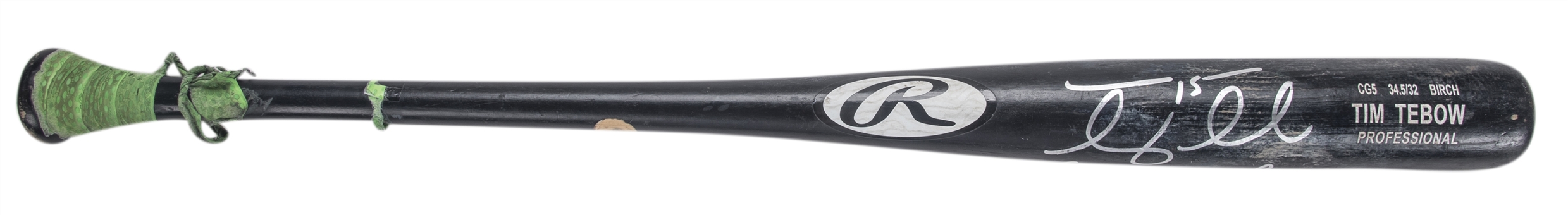 2017 Tim Tebow Game Used & Signed Rawlings CG5 Model Bat (PSA/DNA GU 10 & JSA)